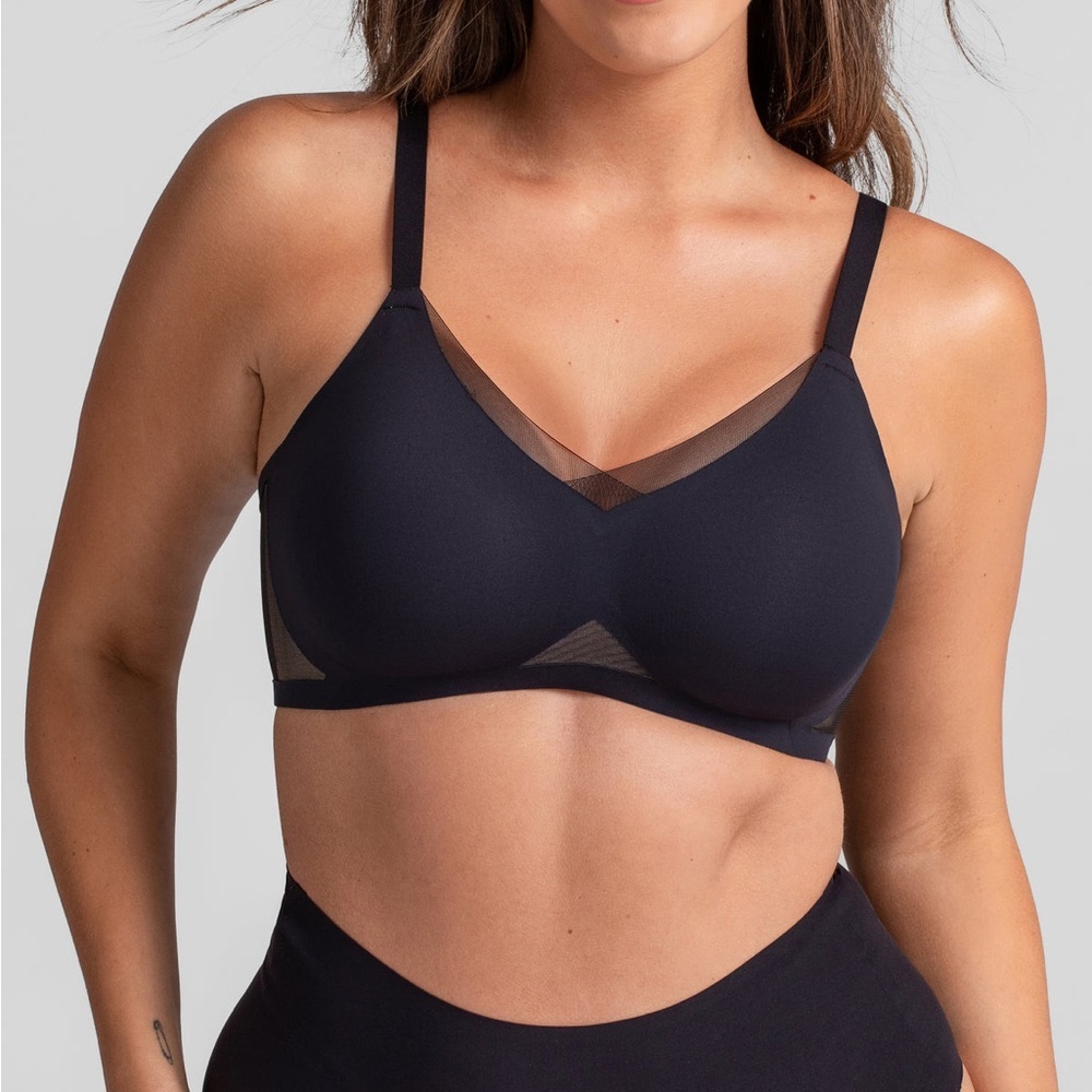 Honeylove Black Mesh Accent Bra